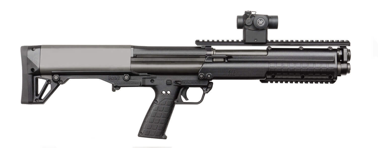 KSG Series Bullpup Shotgun | Downward Shell Ejection | Specs | KelTec