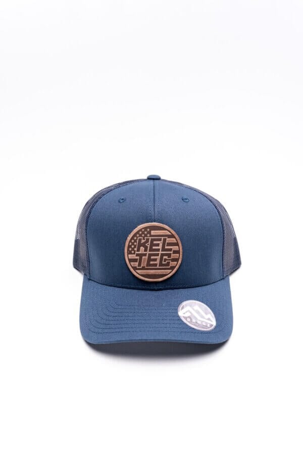 Keltec American Flag Leather Patch Snapback Trucker2